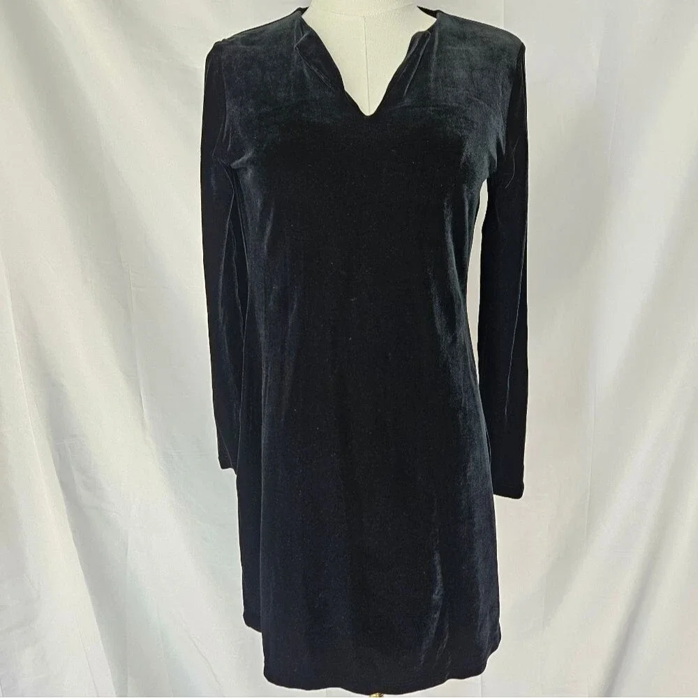 banana republic black velvet dress Banana Republic Black Blaire Velvet One-Shoulder Dress